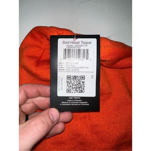 Arc'teryx Bird Head Toque Phenom NWT Orange - Picture 5 of 5